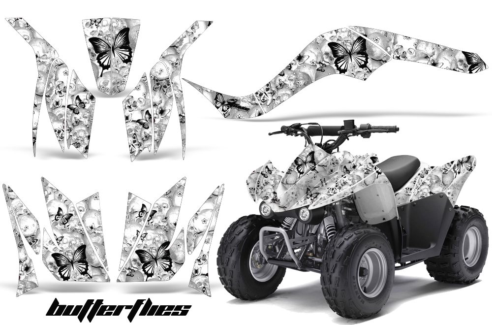 Kawasaki KFX90 Graphics Kit BF BW